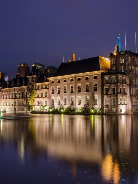 The Hague at night