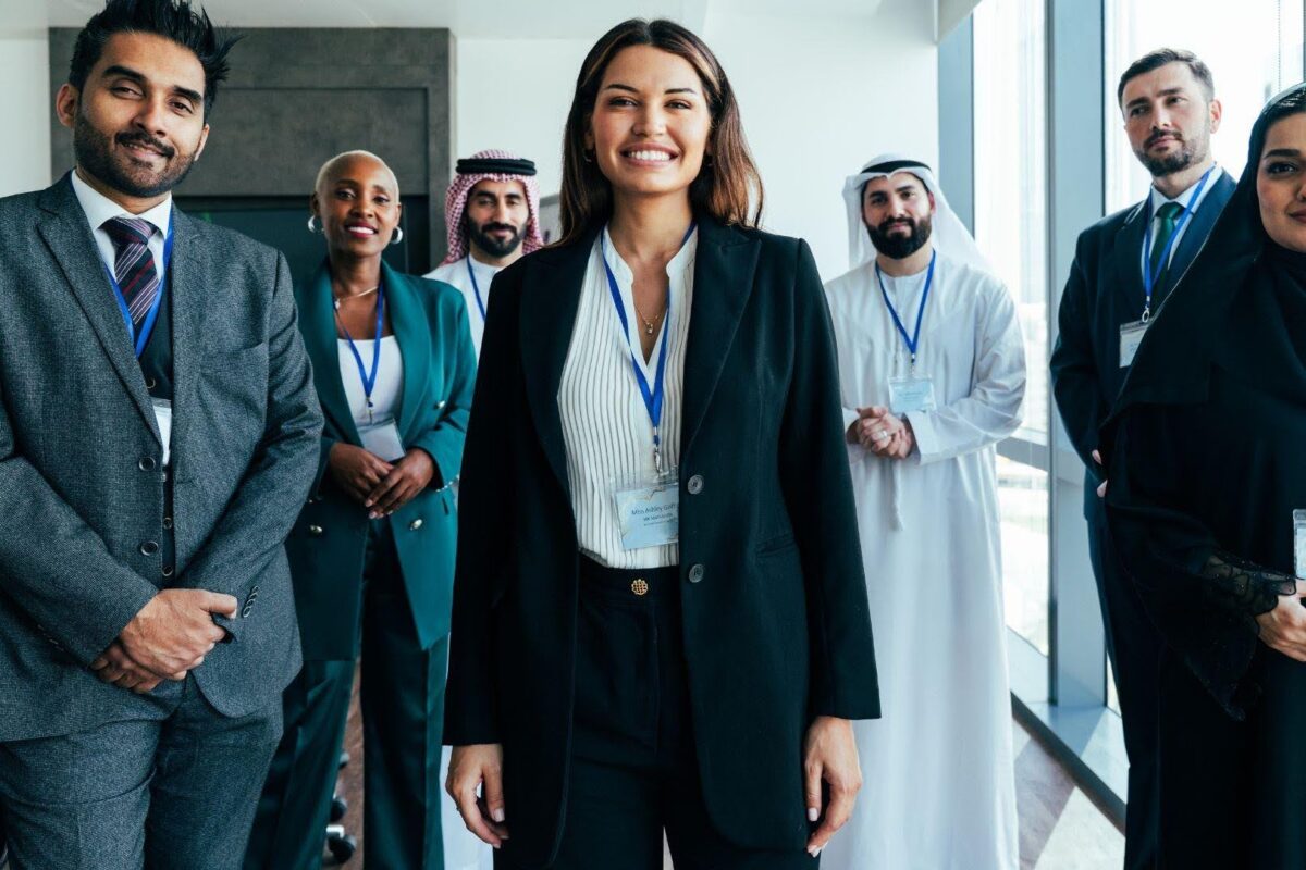 Business professionals relying on document authentication services for international success