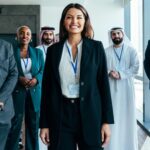 Business professionals relying on document authentication services for international success