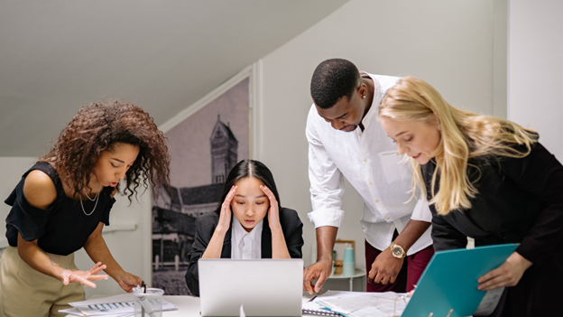 Professionals reviewing international documents to resolve document authentication delays and ensure timely processing.
